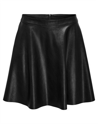 OnlUna Faux Leather Flared Rock